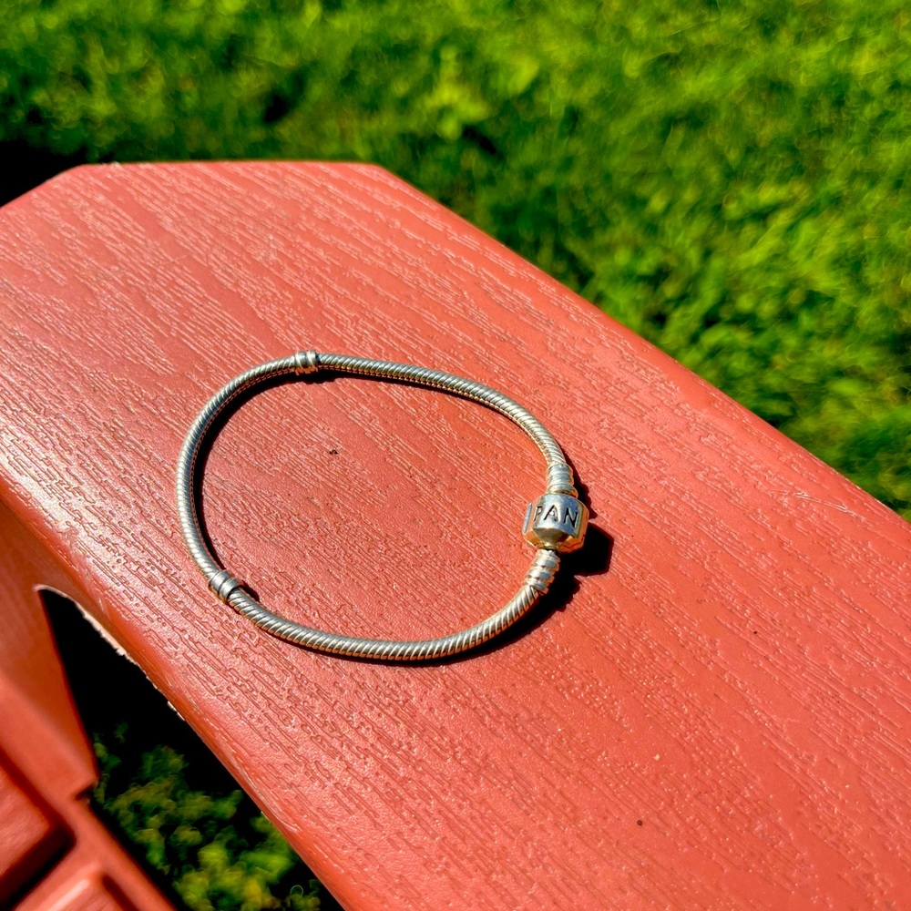 PANDORA sterling silver snake bracelet